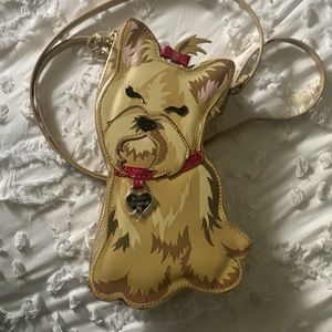 Betsey Johnson Yorkie Dog Purse bag